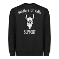 Black soldiers of odin worldwide support Heavyweight Sweatshirt - artisFamous