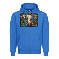 True Royal Christmas background baby calf Zipper Hoodie - BarkalooDesign