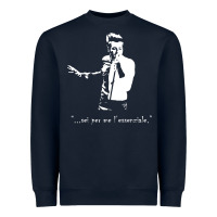 Navy marco mengoni l essenziale Heavyweight Sweatshirt - artisFamous