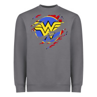 Storm tear off wonder woman shield Heavyweight Sweatshirt - artisFamous