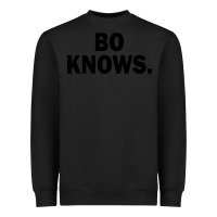Black bo knows (black text) Heavyweight Sweatshirt - artisFamous