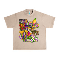 French Oak louisiana map love Urban Heavy Tee - OliviaCreatesArt