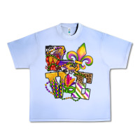 Grape Ice louisiana map love Urban Heavy Tee - OliviaCreatesArt