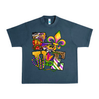 Midnight Navy louisiana map love Urban Heavy Tee - OliviaCreatesArt