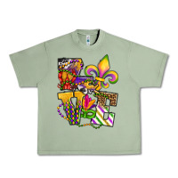 Oil Green louisiana map love Urban Heavy Tee - OliviaCreatesArt