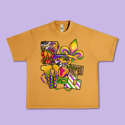 Louisiana Map Love Urban Heavy Tee Designed By Oliviacreatesart