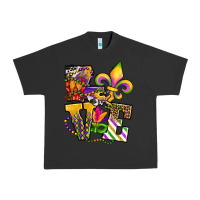 Pigment Black louisiana map love Urban Heavy Tee - OliviaCreatesArt