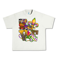 Pistachio louisiana map love Urban Heavy Tee - OliviaCreatesArt