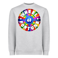Heather Grey wheel fortune Heavyweight Sweatshirt - artisFamous