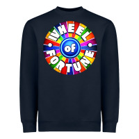 Navy wheel fortune Heavyweight Sweatshirt - artisFamous