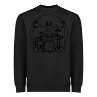 Black drums gift Heavyweight Sweatshirt - artisFamous