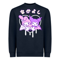 Navy melody and kuromi heart Heavyweight Sweatshirt - artisFamous