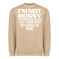 Mushroom I'M NOT BOSSY I JUST KNOW WHAT YOU SHOULD BE DOING FUNNY Heavyweight Sweatshirt - artisFamous
