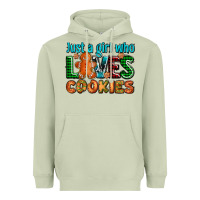 Matcha just a girl who loves cookies Heavyweight Hoodie - AdoDesignShop