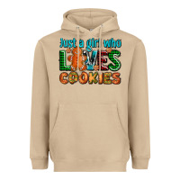 Mushroom just a girl who loves cookies Heavyweight Hoodie - AdoDesignShop
