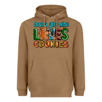 Toasted Coconut just a girl who loves cookies Heavyweight Hoodie - AdoDesignShop