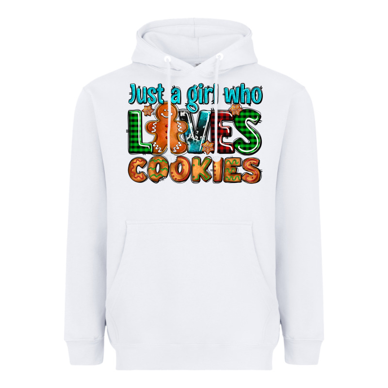 Just A Girl Who Loves Cookies Heavyweight Hoodie by AdoDesignShop | Teevron