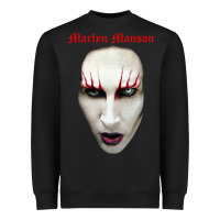 Black marilyn manson Heavyweight Sweatshirt - artisFamous