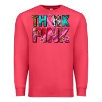 Cardinal think pink cancer ribbon Premium Sweatshirt - AdoDesignShop