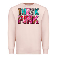Think Pink Cancer Ribbon Premium Sweatshirt | Teevron