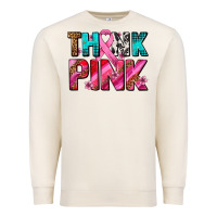 Sandshell think pink cancer ribbon Premium Sweatshirt - AdoDesignShop