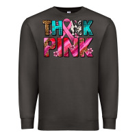 Smoke think pink cancer ribbon Premium Sweatshirt - AdoDesignShop
