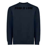 Navy food is love Heavyweight Sweatshirt - artisFamous