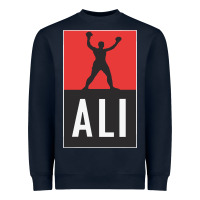 Navy ali the legend Heavyweight Sweatshirt - artisFamous