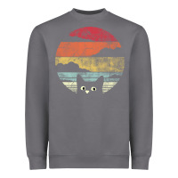 Cat Retro Vintage Style Heavyweight Sweatshirt | Teevron