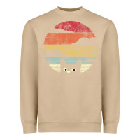 Mushroom cat retro vintage style Heavyweight Sweatshirt - artisFamous