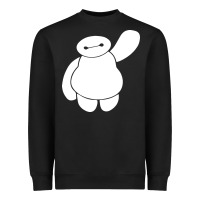 Black baymax big hero 6 Heavyweight Sweatshirt - artisFamous