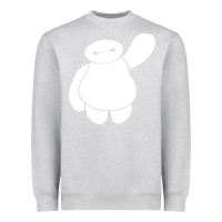 Heather Grey baymax big hero 6 Heavyweight Sweatshirt - artisFamous