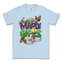 Dusty Blue happy mardi gras yall Classic Tee - CowGirlArtShop
