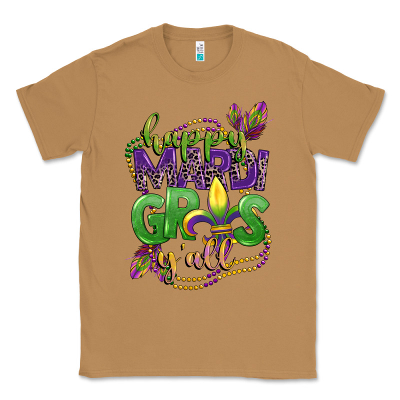 Happy Mardi Gras Yall Classic Tee by CowGirlArtShop | Teevron