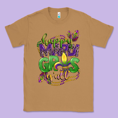 Happy Mardi Gras Yall Classic Tee Designed By Cowgirlartshop