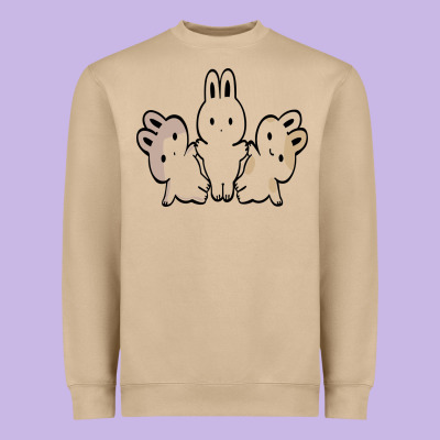 Bunnys Heavyweight Sweatshirt Designed By Artisfamous