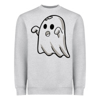 Heather Grey ghost Heavyweight Sweatshirt - artisFamous
