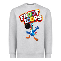 Heather Grey froot loops toucan sam Heavyweight Sweatshirt - artisFamous