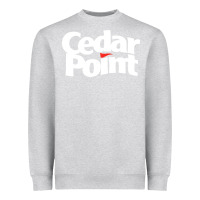 Heather Grey cedar point Heavyweight Sweatshirt - artisFamous