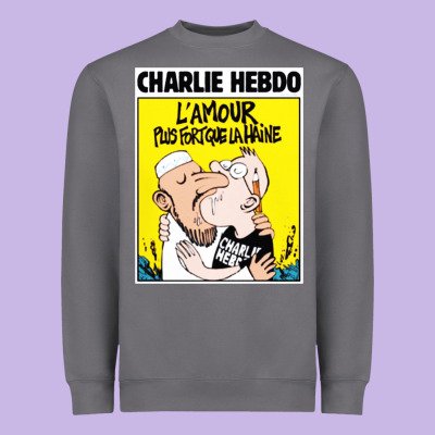 Charlie Hebdo Heavyweight Sweatshirt Designed By Artisfamous