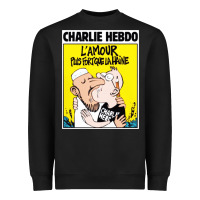 Black charlie hebdo Heavyweight Sweatshirt - artisFamous