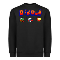 Black dig dug Heavyweight Sweatshirt - artisFamous