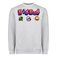 Heather Grey dig dug Heavyweight Sweatshirt - artisFamous