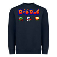 Navy dig dug Heavyweight Sweatshirt - artisFamous