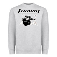 Heather Grey ludwig drum Heavyweight Sweatshirt - artisFamous