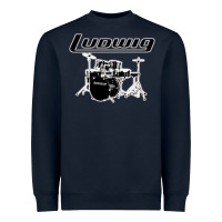 Navy ludwig drum Heavyweight Sweatshirt - artisFamous