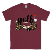 Burgundy golf dad Classic Tee - Artiststas