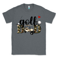 Charcoal Heather golf dad Classic Tee - Artiststas