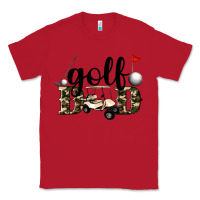 Red golf dad Classic Tee - Artiststas