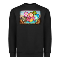 Black easter egg background Heavyweight Sweatshirt - BarkalooDesign
